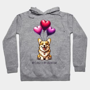 My Corgi Is My Valentine Hoodie